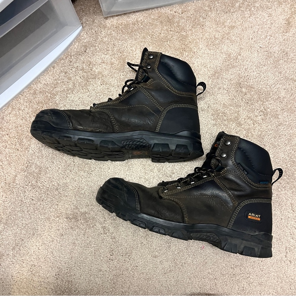 Ariat Brown and Black Men's Work Boots